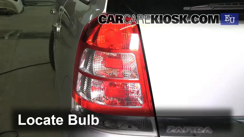 Tail Light Replacement on 2005 Opel Zafira CDTI Cosmo 1.9L 4 Cyl. Turbo